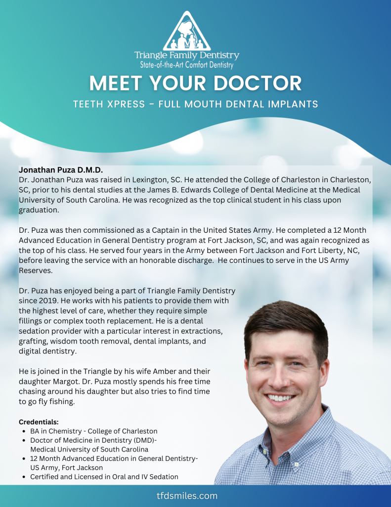 Dr. Jonathan Puza, D.M.D. - Triangle Family Dentistry