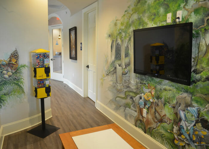 The children's area at Triangle Family Dentistry (Fuquay-Varina)