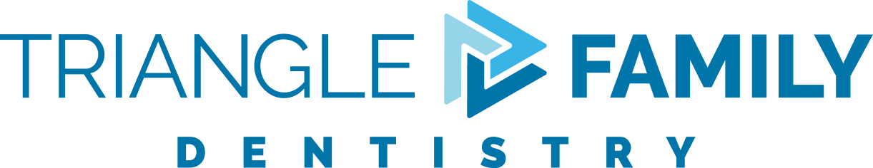 Triangle Family Dentistry Logo (Color with Center Icon)