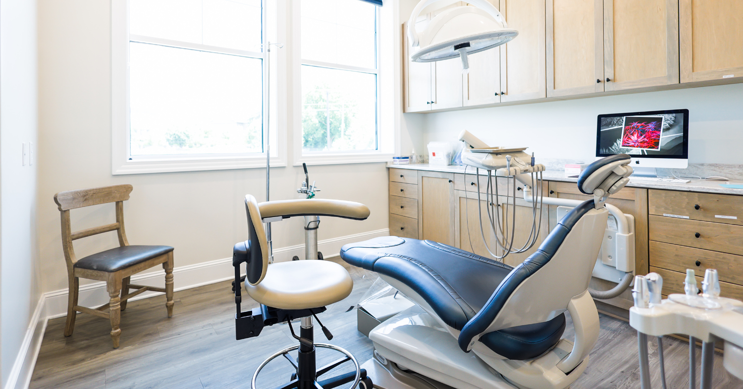 Triangle Family Dentistry - Apex (Green Level) Interior Dental Chair and View