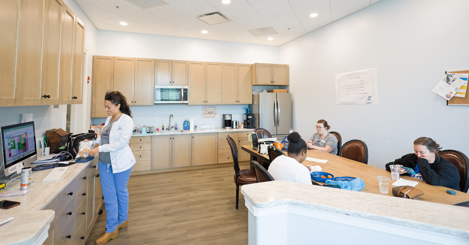 Triangle Family Dentistry - Apex (Green Level) Interior Break Room