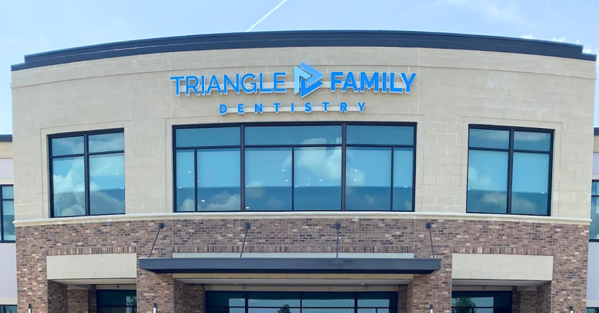 Exterior of Triangle Family Dentistry's Holly Springs location