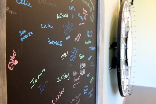 A wall of names at Triangle Family Dentistry (Cary Park)