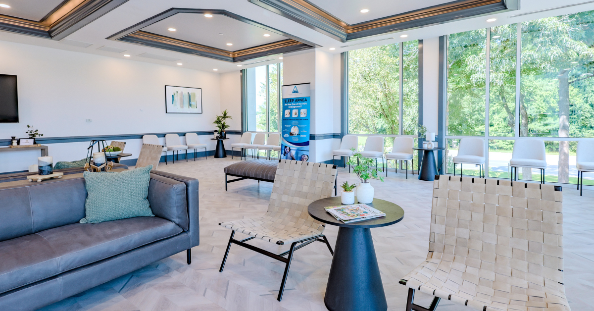 front lobby area of a Triangle Family Dentistry dental office